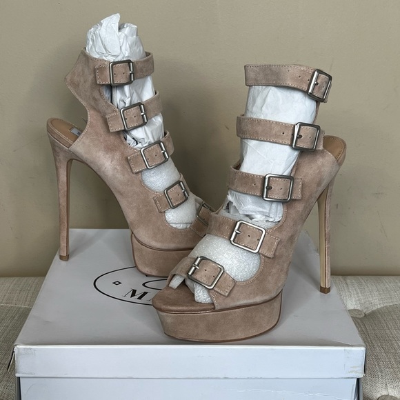 Steve Madden Blush Suede Platform Heel - Picture 3 of 8